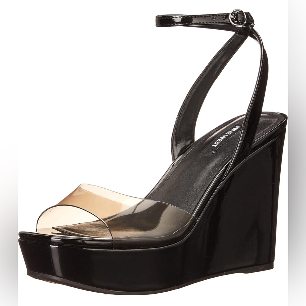 New Nine West Klear Wedge Platform Heels Size 7.5